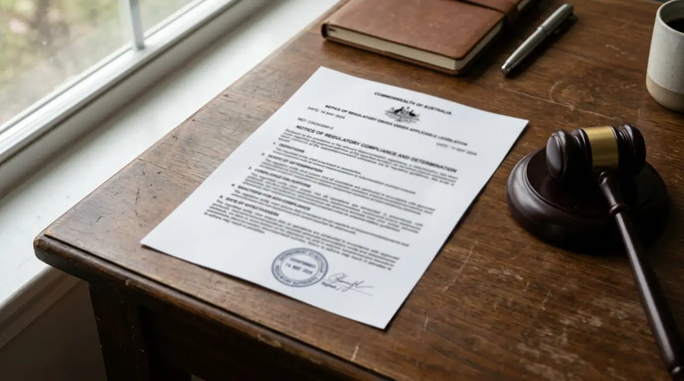 Australian legal document with offshore gambling regulatory context