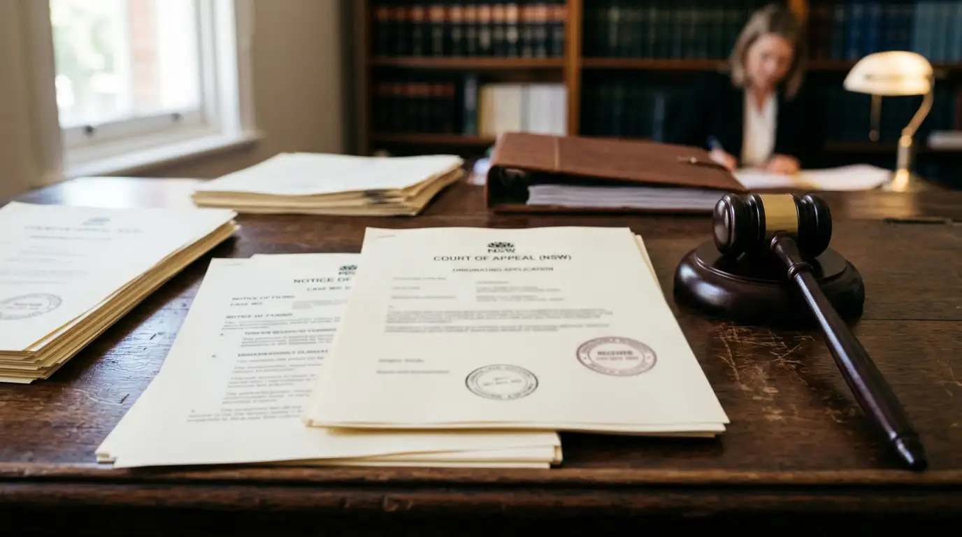 Australian legal documents with gavel showing Interactive Gambling Act amendments