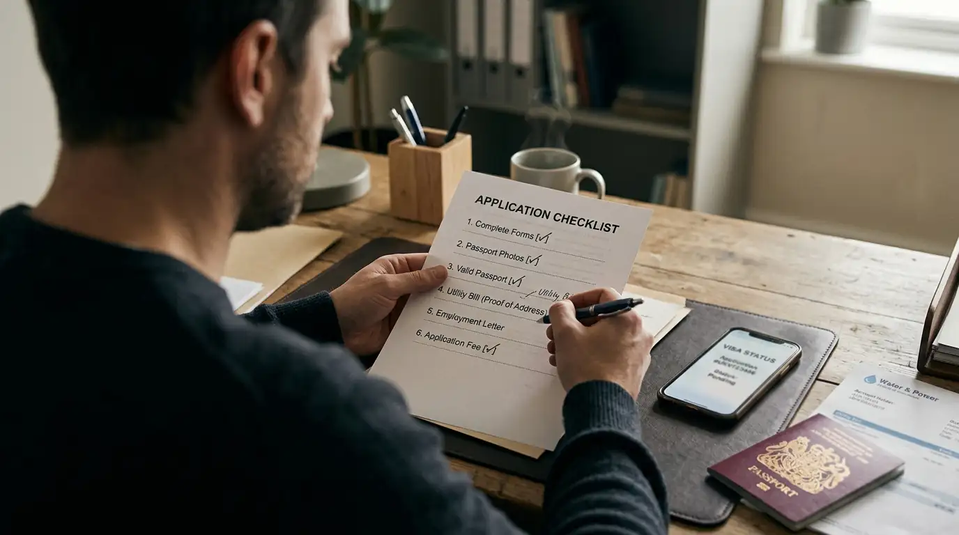 Person reviewing casino withdrawal delays checklist with KYC documents and pending status notification