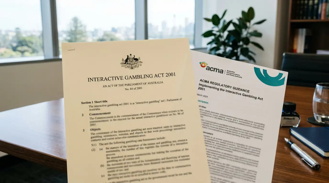 Interactive Gambling Act 2001 legal document and ACMA enforcement notice