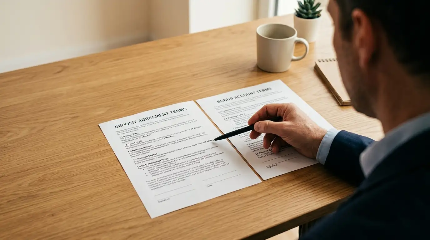 Comparison document showing difference between no minimum deposit and no deposit bonus