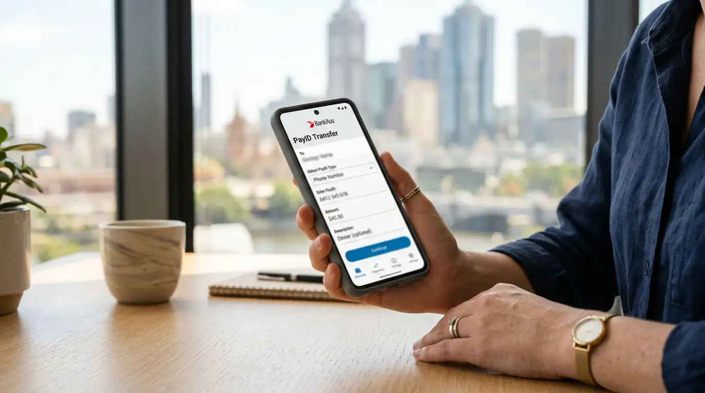 Australian mobile phone with casino payment options on screen