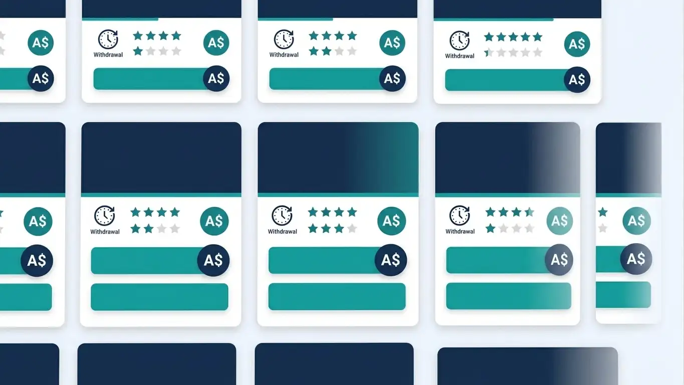 Comparison of ten PayID pokies sites showing withdrawal speeds and bonus structures